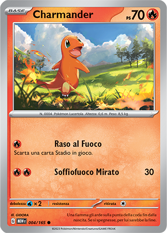 004-165 Charmander - Pokémon 151