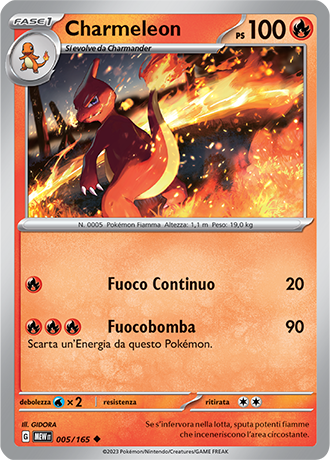 005-165 Charmeleon - Pokémon 151