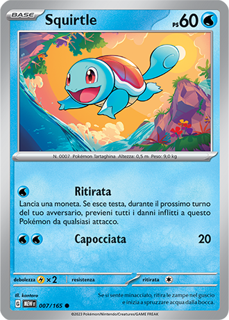 007-165 Squirtle - Pokémon 151