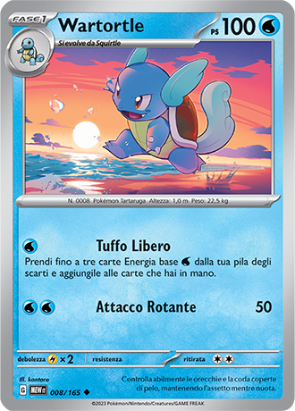 008-165 Wartortle - Pokémon 151