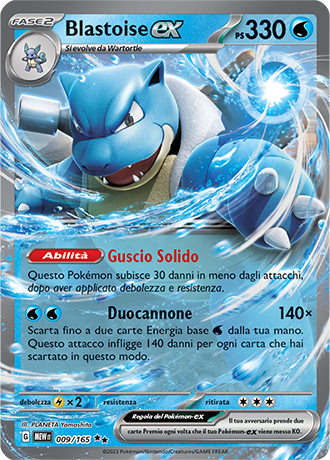 009-165 Blastoise EX - Pokémon 151