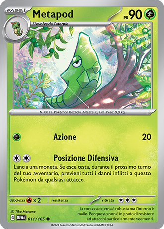 011-165 Metapod - Pokémon 151