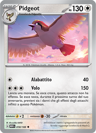 018-165 Pidgeot - Pokémon 151