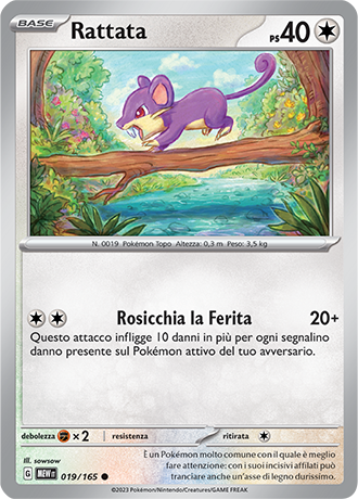 019-165 Rattata - Pokémon 151
